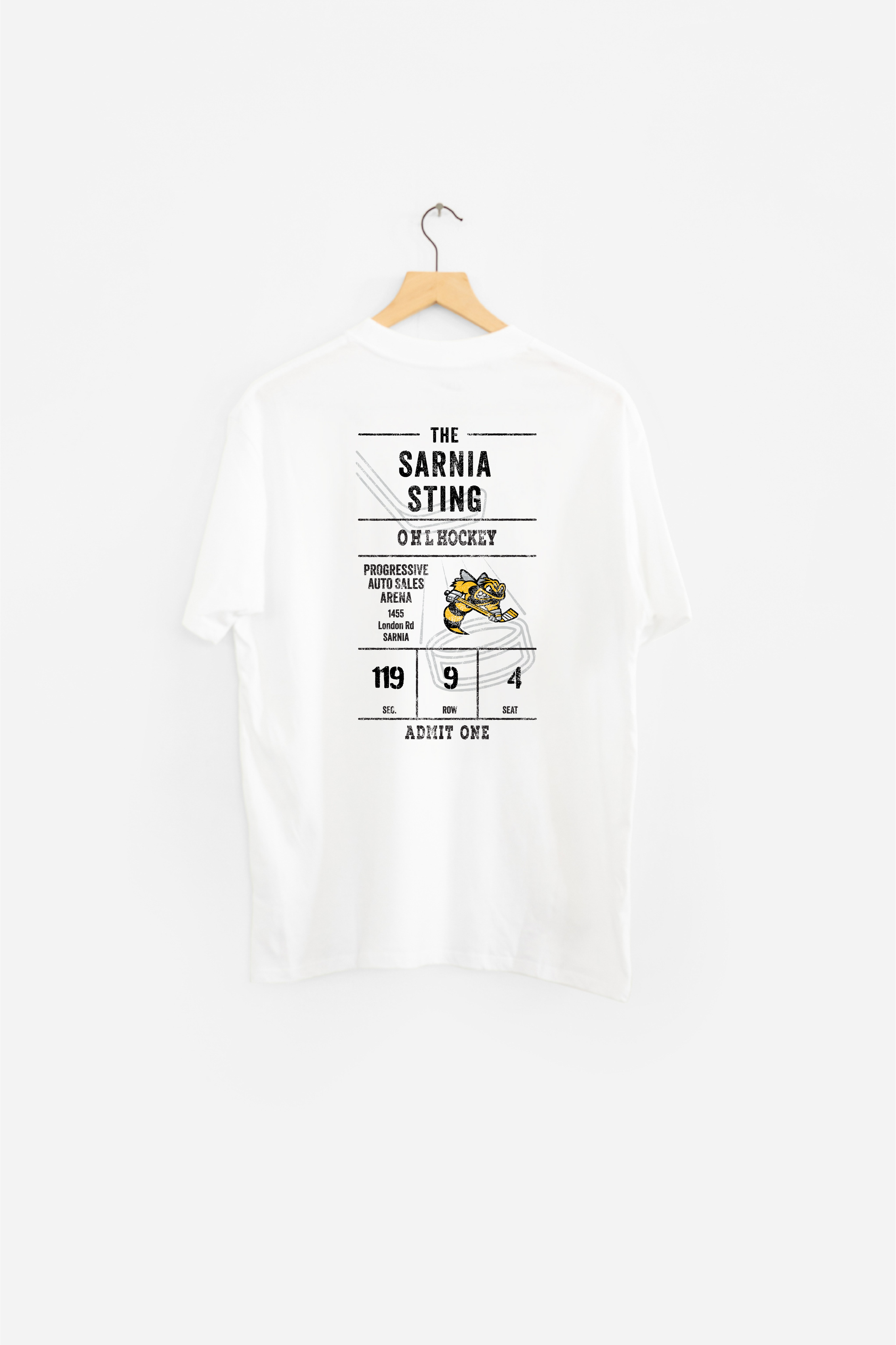 White Line Change Ticket Tee