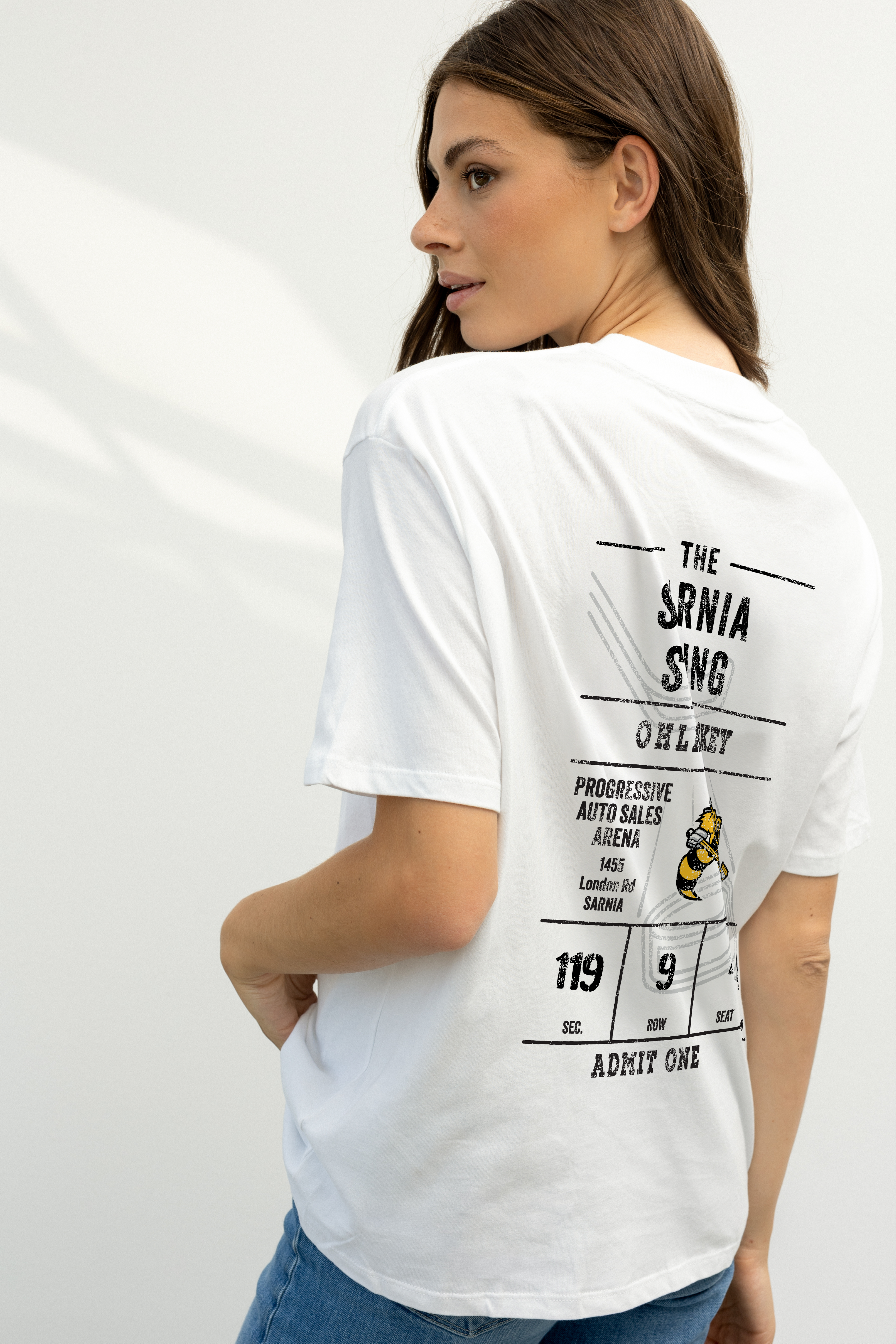 White Line Change Ticket Tee