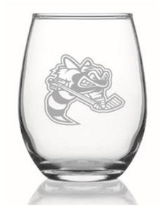 Stemless Etched Wine Glass