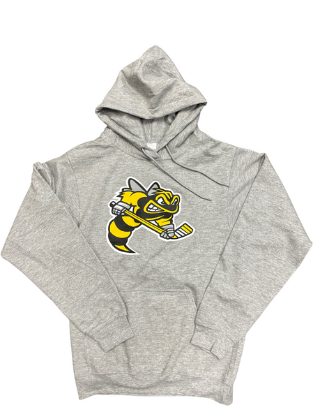 Grey fleece hoodie shop
